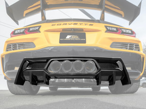 23-27+ C8 Corvette Z06/ZR1/Grand Finned Rear Diffuser (Carbon Flash) - EOS