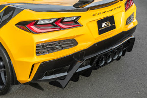 23-27+ C8 Corvette Z06/ZR1/Grand Finned Rear Diffuser (Carbon Flash) - EOS