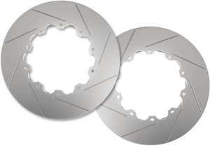 23-27+ C8 Corvette Z06/Grand Sport Rear Slotted Brake Rotor Ring Set (Includes 2) - Speed by Design
