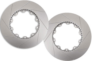 23-27+ C8 Corvette Z06/Grand Sport Rear Slotted Brake Rotor Ring Set (Includes 2) - Speed by Design