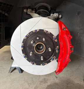 23-27+ C8 Corvette Z06/Grand Sport Rear Slotted Brake Rotor Ring Set (Includes 2) - Speed by Design