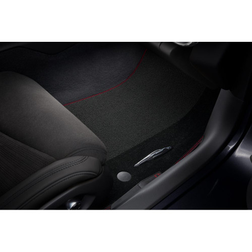 20-24+ C8 Corvette Premium Carpeted Floor Mat Kit W/ Torch Red Stitching -  General Motors