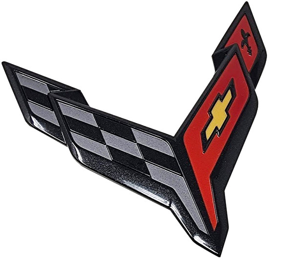 激レア　ロゴスカーボンプレートソロ 23-26+ C8 Z06 Corvette Rear Trunk Emblem (Convertible)(Carbon