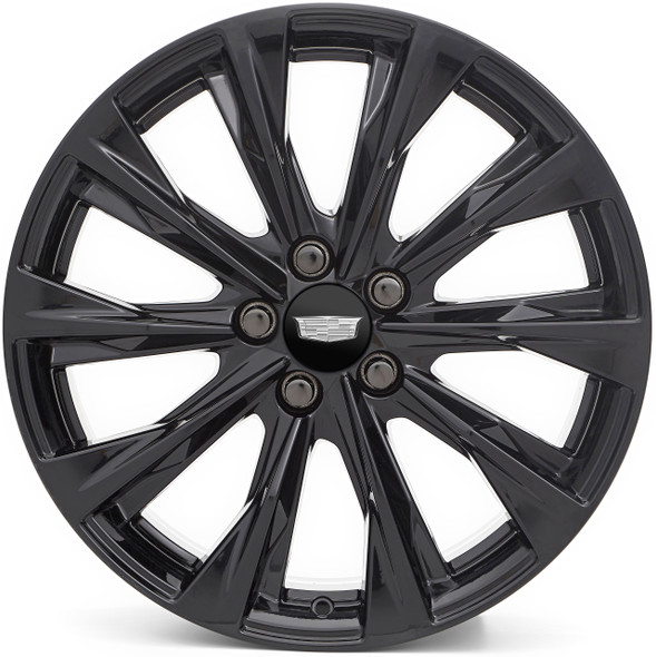 20-26 Cadillac CT4 19x8" Split Spoke Gloss Black Wheel Set (Includes 4, Front & Rear) - General Motors