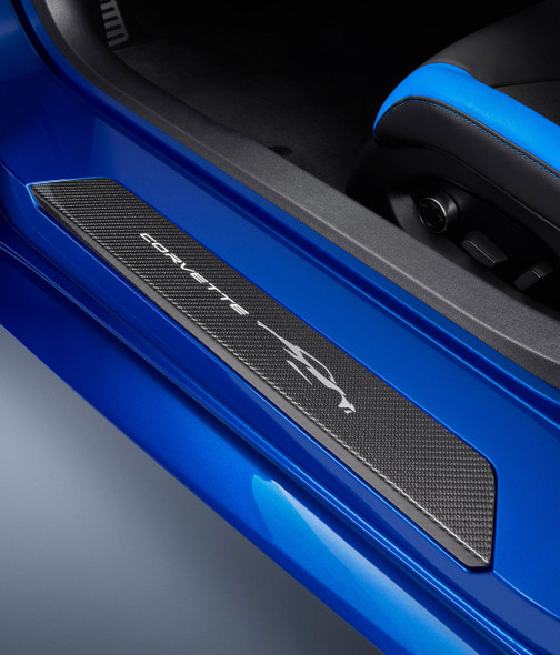 20-26+ C8 Corvette Carbon Fiber Door Sill Plates (Includes 2) - General Motors