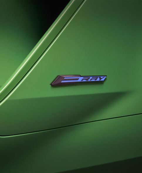 24-27+ C8 Corvette E-Ray Emblems (Rapid Blue)(Includes 2) - General Motors