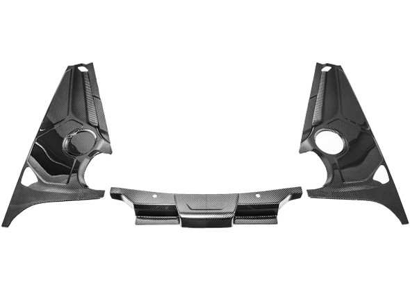 20-27+ C8 Corvette Carbon Fiber 3-Piece Appearance Panel Kit (Coupe) - EOS