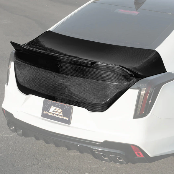20-26 Cadillac CT4 Carbon Fiber Rear Trunk W/ Integrated Spoiler - EOS