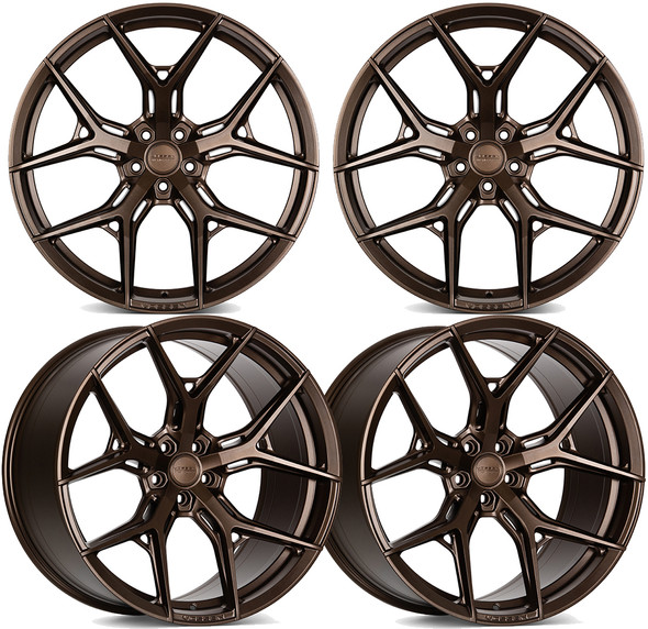 Vossen HF5 Gloss Black Wheel Set for 2023+ C8 Corvette Z06 & E-Ray