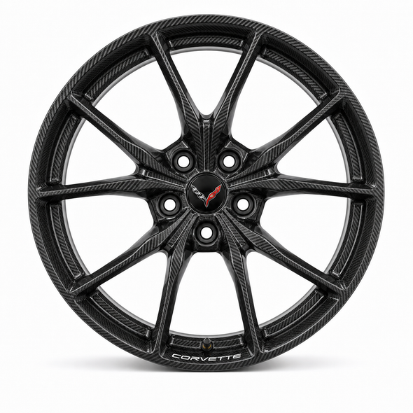 25-27+ C8 Corvette ZR1 20x10" & 21x13" 10-Spoke Carbon Fiber Wheel Set (Includes 4) - General Motors