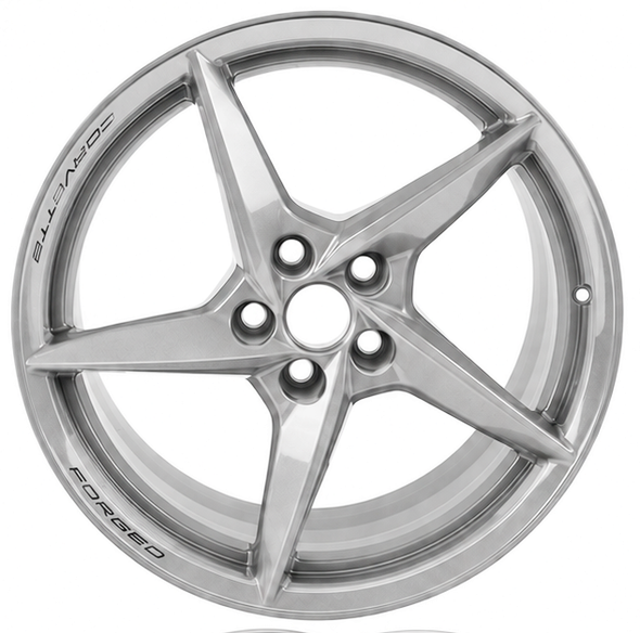 23-27+ C8 Corvette 20x10" & 21x13" 5-Spoke Wheel Set (Pearl Nickel) (Includes 4) - General Motors