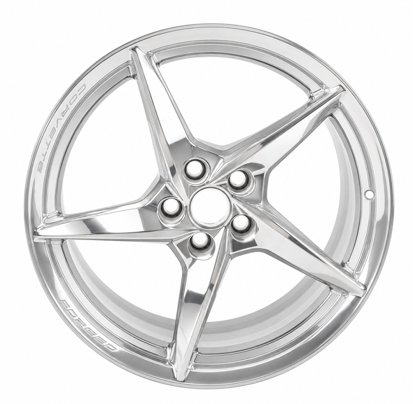 23-27+ C8 Corvette 20x10" & 21x13" 5-Spoke Wheel Set (Polished) (Includes 4) - General Motors