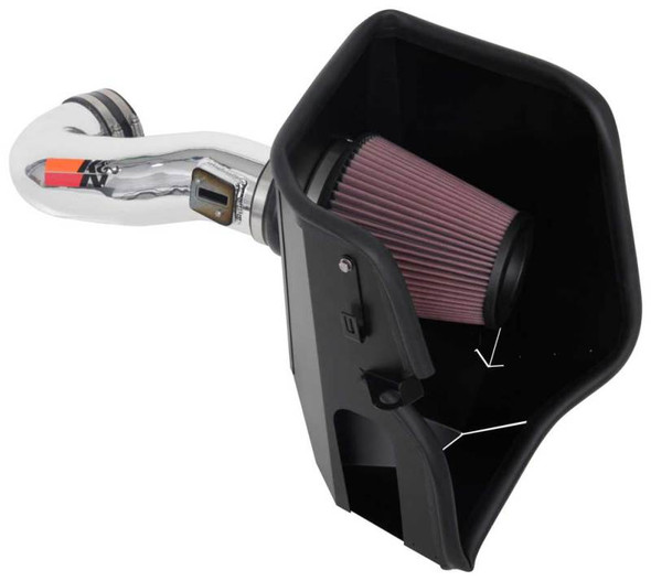 21-26+ Cadillac Escalade High-Flow Aluminum Tube Cold Air Intake (Oiled Filter) - K&N Filters