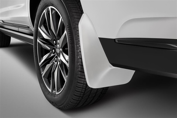 21-24 Cadillac Escalade Rear Molded Splash Guards (Crystal White Tricoat) - General Motors