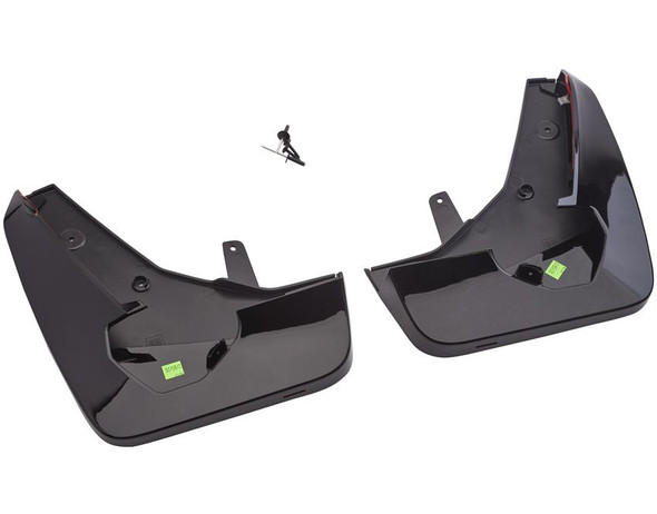 21-24 Cadillac Escalade Front Molded Splash Guards (Black Raven) - General Motors