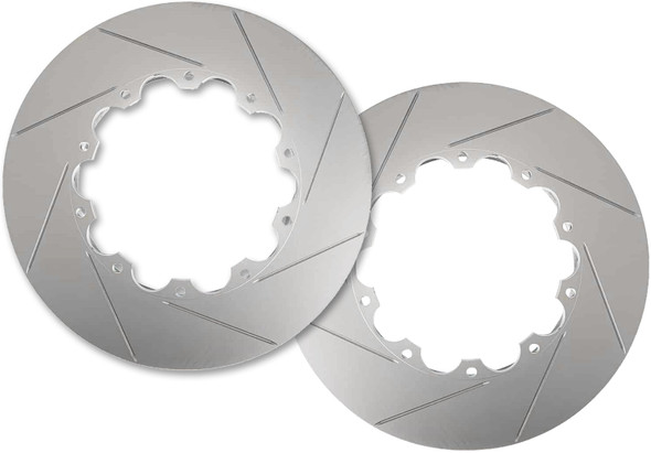 23-27+ C8 Corvette Z06/Grand Sport Front Slotted Brake Rotor Ring Set (Includes 2) - Speed by Design