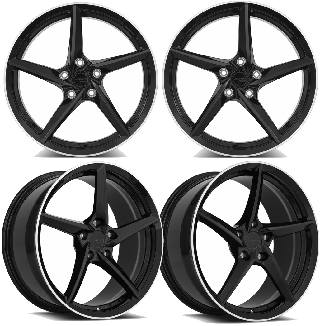 ◆RIETI◆ MOND BLACK RT E6018 C2 FORGEDLITE MC20 1PC MONOBLOCK 20X10 21X13 CORVETTE C8 Z06