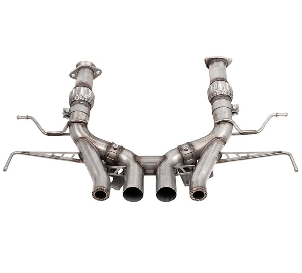 23-26+ C8 Corvette 3 inch Cat-back Quad Tip Exhaust W/O Mufflers
