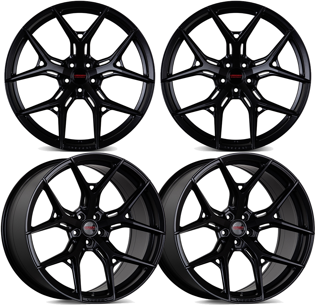 Vossen HF5 Satin Black Wheel Set for 2023+ C8 Corvette Z06 & E-Ray