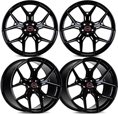 Vossen HF5 Gloss Black Wheel Set for 2023+ C8 Corvette Z06 & E-Ray