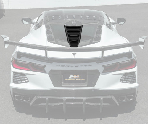 EOS Rear Window Louver Trim Unpainted | 2020+ Corvette C8 Coupe