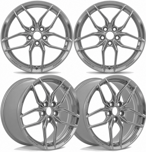 GM Pearl Nickel Forged 10-Spoke Wheel Set | 2023+ C8 Corvette Z06