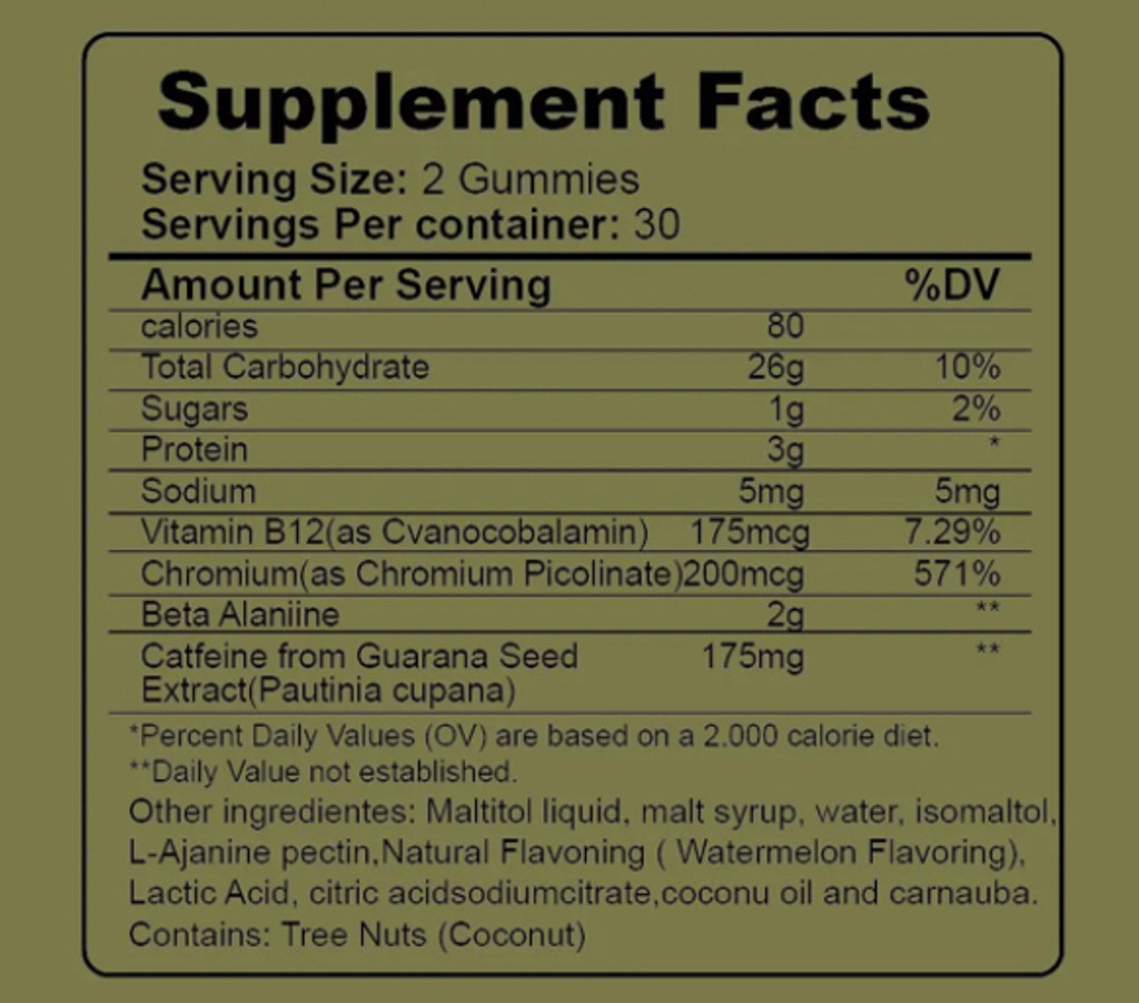 Trigger Pre-Workout Gummy