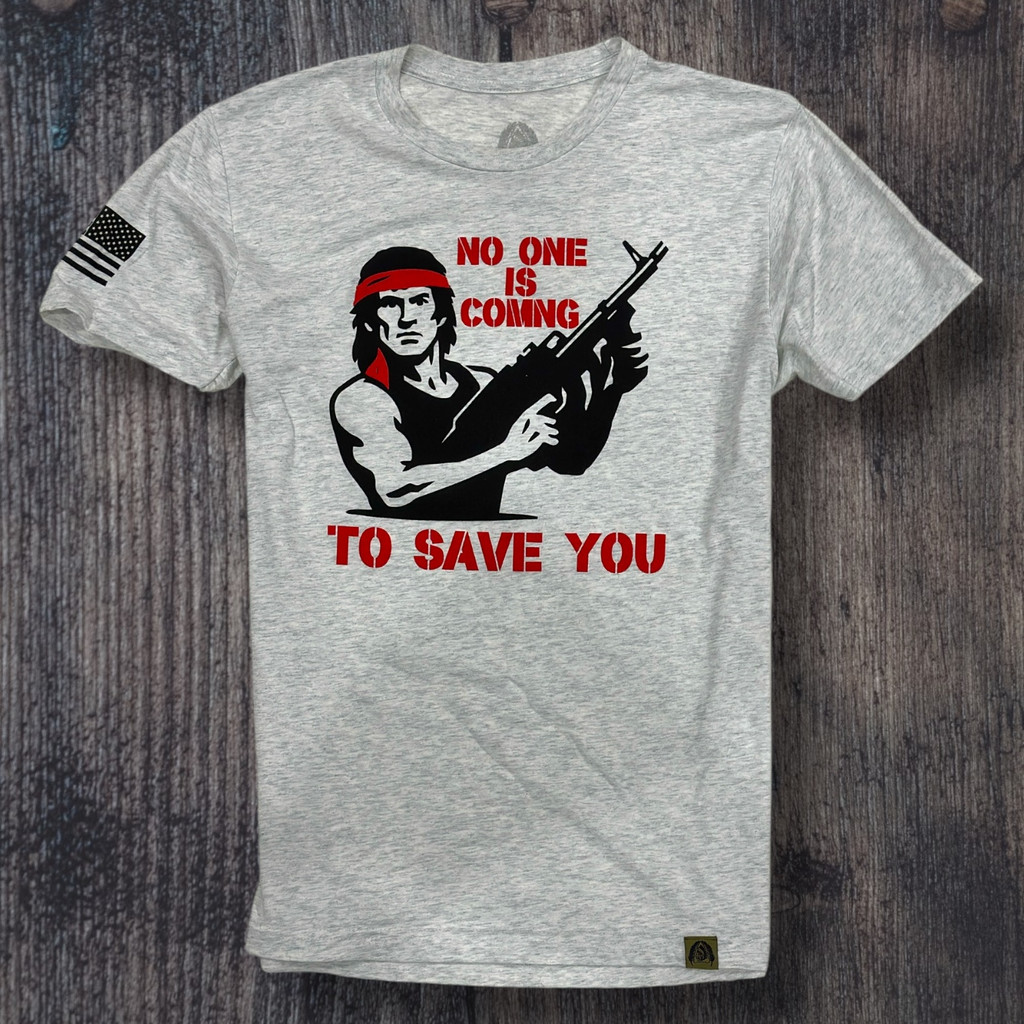 NO ONE IS COMING – Rambo Warrior Tee