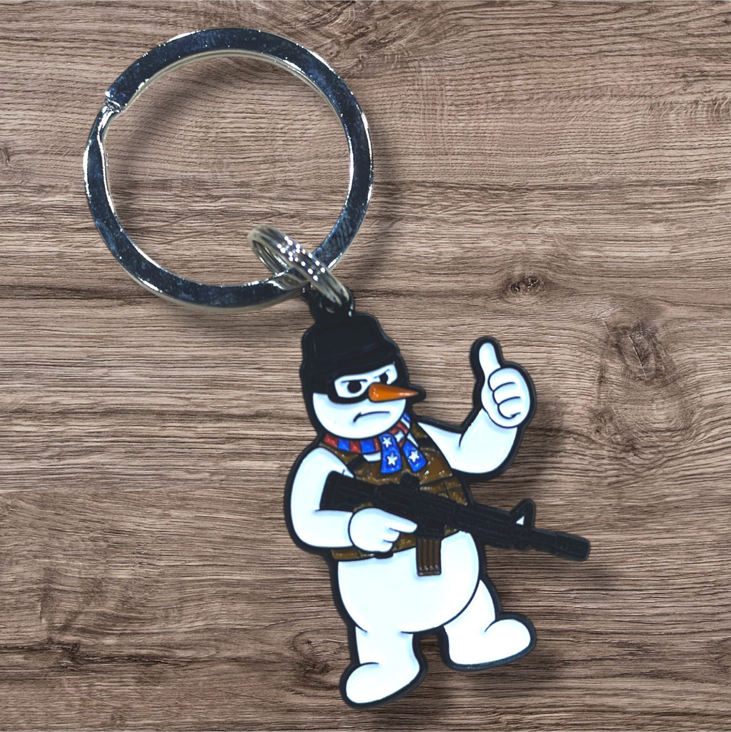 FROSTMAN1 Keychain – Stay Frosty, Stay Strapped, Stay Dangerous