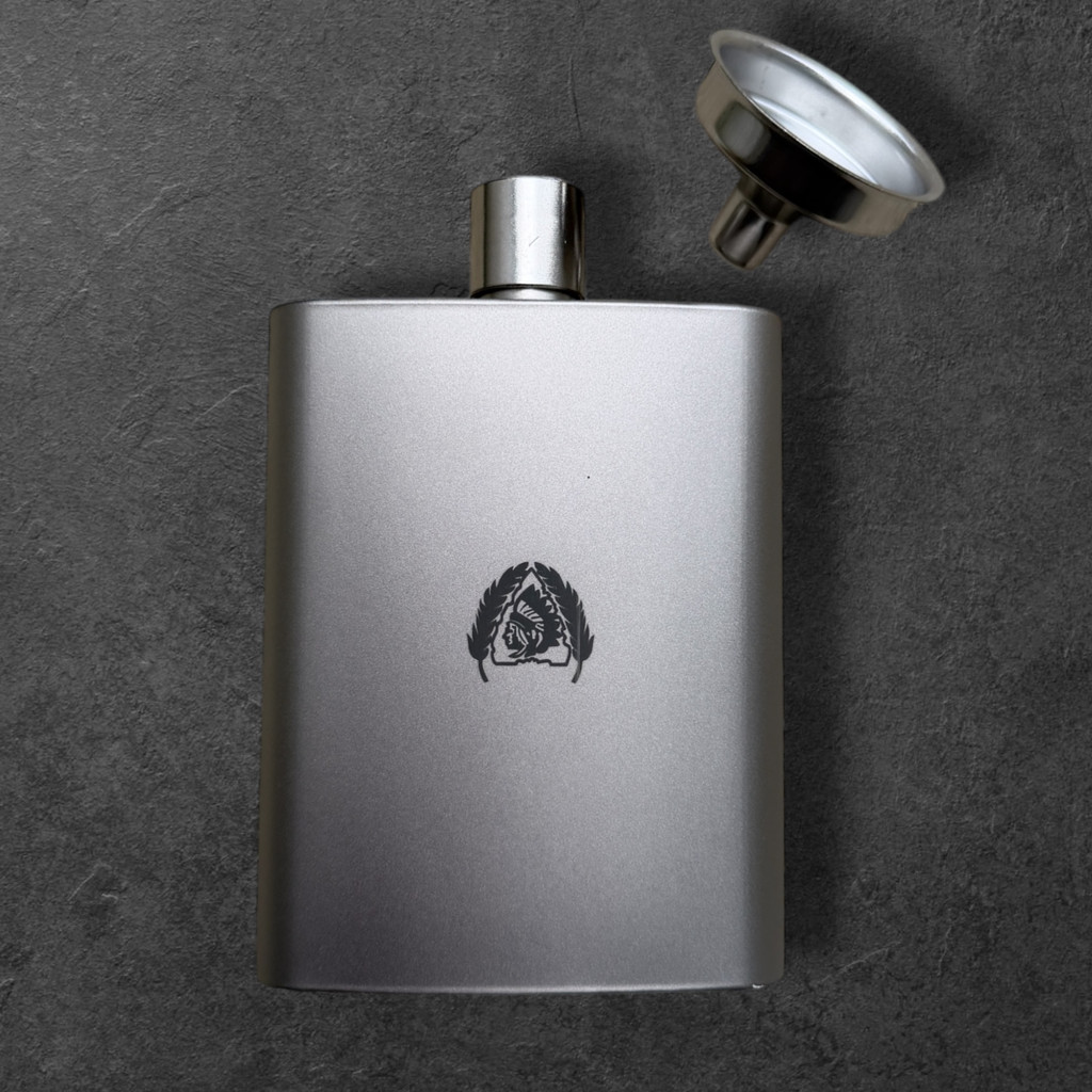 BLACK SCOUT GHOST FLASK — Titanium Survival Flask