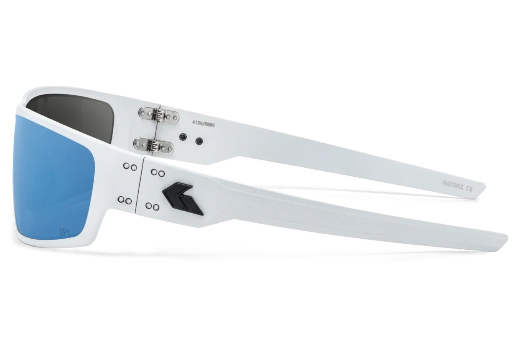 Gatorz Warhawk White/Blue Mirror Polarized