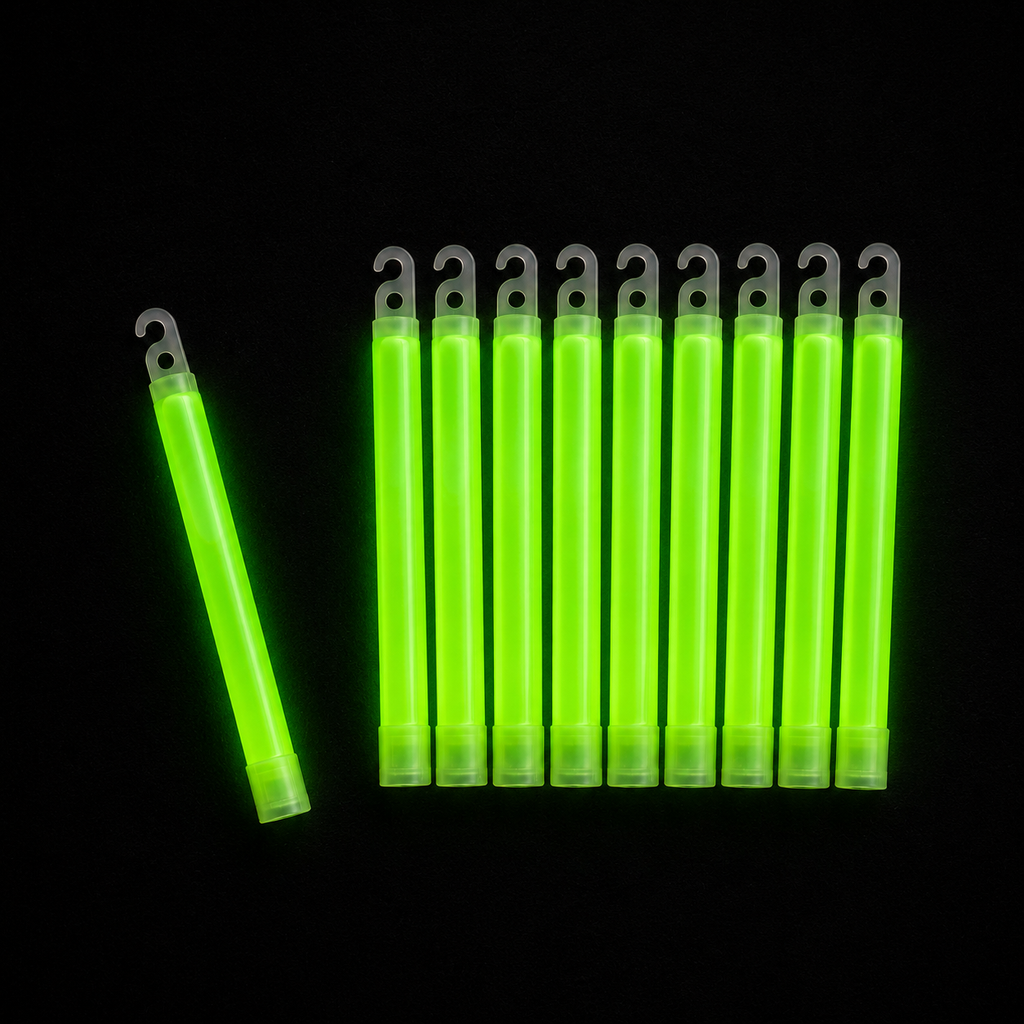 Cyalume 6″ Green Military ChemLights – 10 Pack