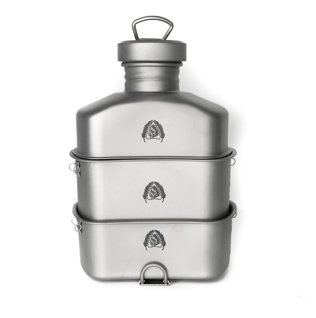 Titanium G.I. Canteen - Black Scout Survival, LLC