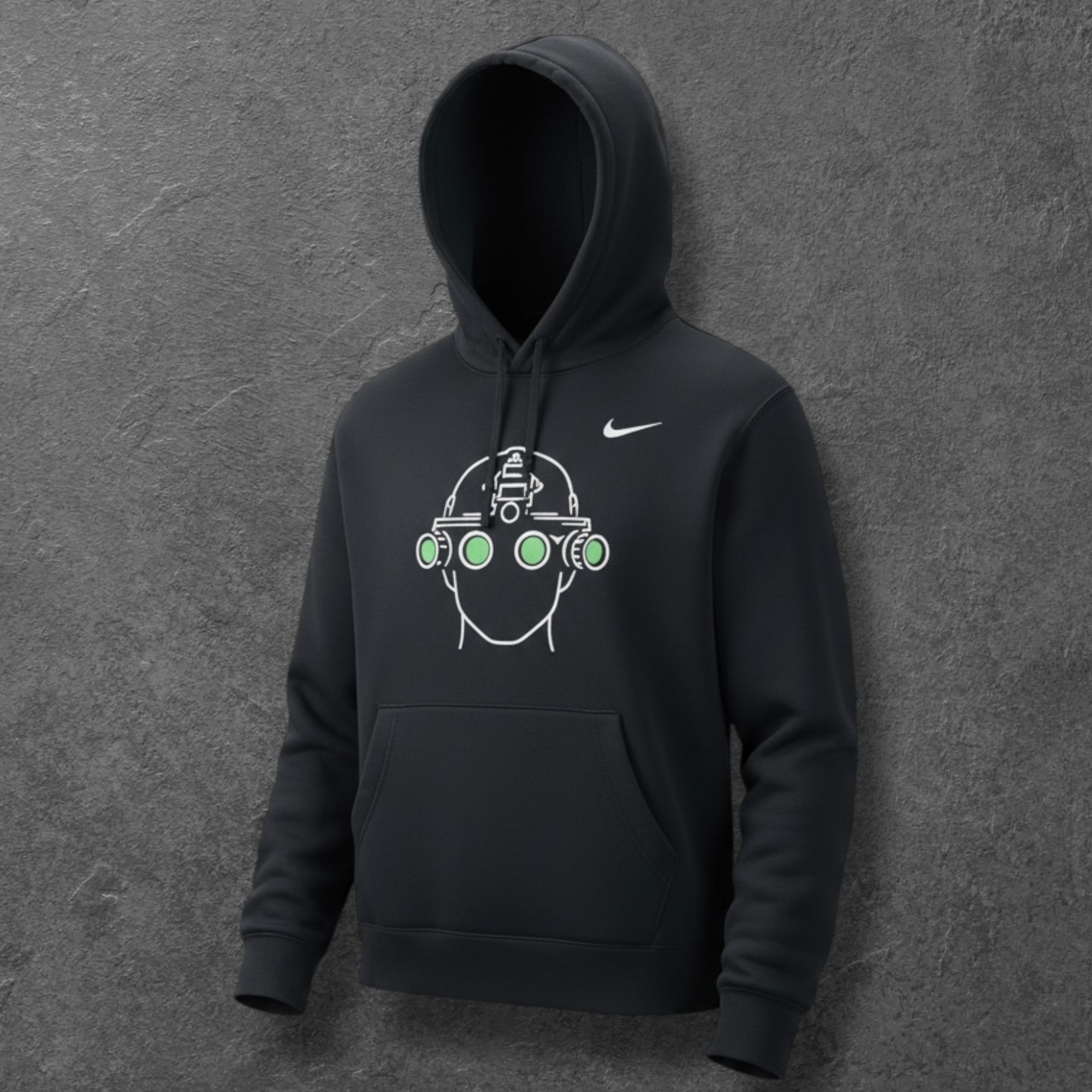 BLACK SCOUT × NIKE NIGHT VISION OPERATOR HOODIE - Black Scout