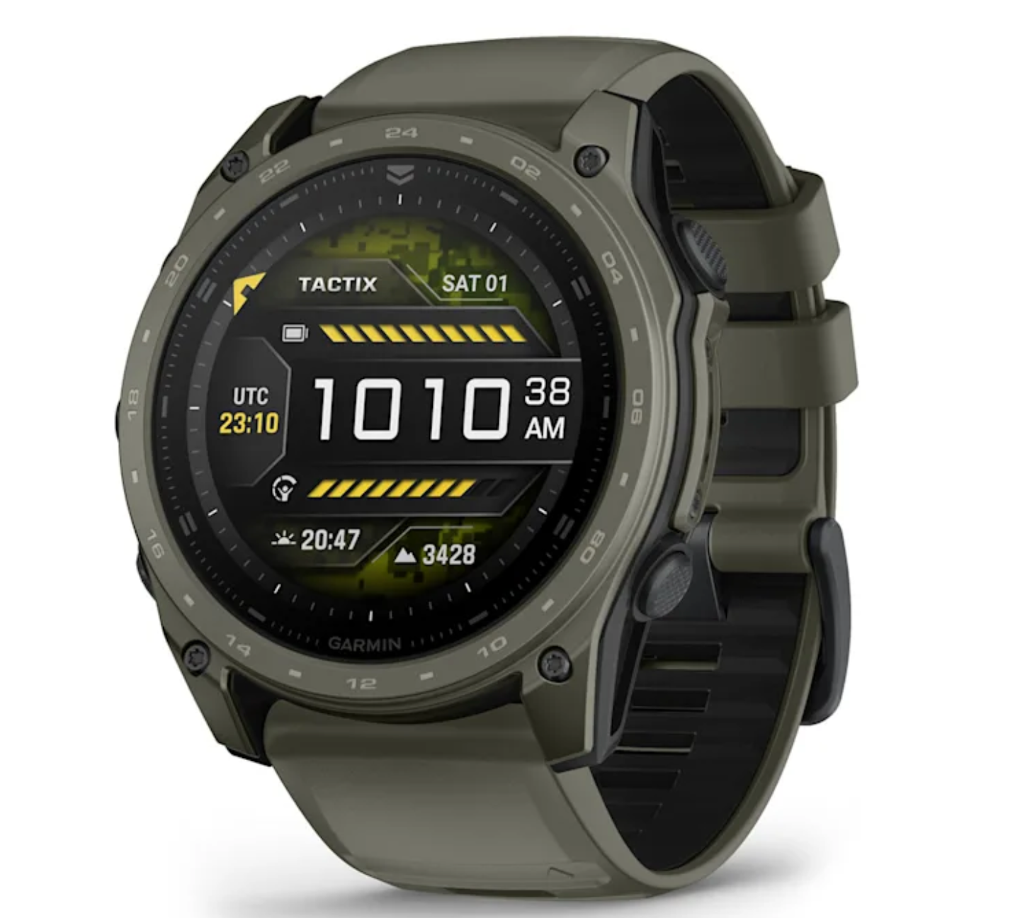 tactix® 8 – 51 mm, AMOLED, Olive Drab Cerakote® Coating (Applied