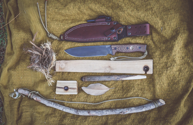 BOW DRILL FIREMAKING