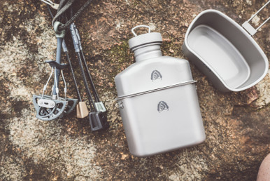Titanium G.I. Canteen - Black Scout Survival, LLC