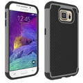 Grey Rugged Armor Hybrid Case Shockproof Cover For Samsung Galaxy S6 Edge - 1