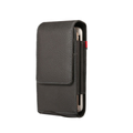 Black Universal Vertical Belt Clip Holster Case for OPPO A74 - image 1