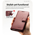 Wine Mercury Mansoor Diary Flip Wallet Card Holder Case For Galaxy A17 5G  - 5