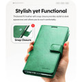 Mint Green Galaxy A37 5G Mercury Mansoor Flip Wallet Phone Case - 3