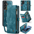 Blue Galaxy A57 5G CaseMe 008 wallet case with detachable magnetic phone shell