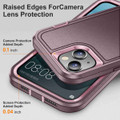 Purple iPhone 14 military grade case multi-layer protective construction