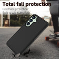 Black Galaxy S26 heavy duty shockproof phone case