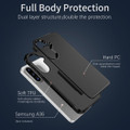 Black Galaxy A36 5G RedPepper case showing reinforced corners