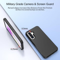 Black Galaxy A36 5G rugged armour case with raised screen and camera edges