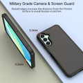 Black Galaxy A16 5G rugged armour case with raised screen and camera edges