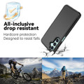 Black Galaxy A16 5G heavy duty shockproof phone case