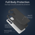 Black Galaxy S25 RedPepper case showing reinforced corners