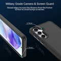 Black Galaxy A55 5G heavy duty shockproof phone case
